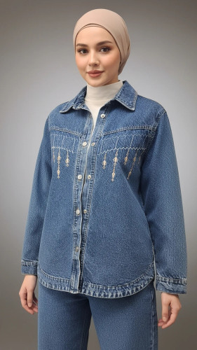 کت لی گلدوزی شده